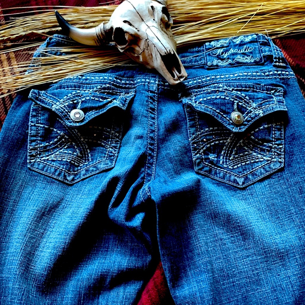 Size 3/4 Hydraulic, Boot Cut Jeans